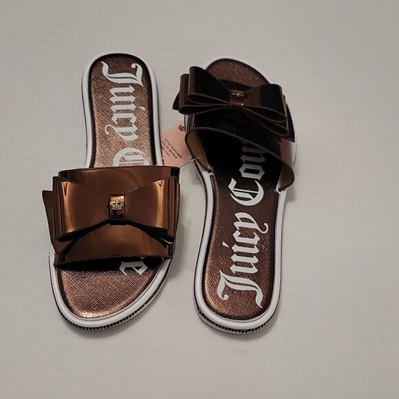 BRAND NEW JUICY COUTURE YAEL BOWNOT RHINESTONE SLIDER R3 - Picture 9 of 16